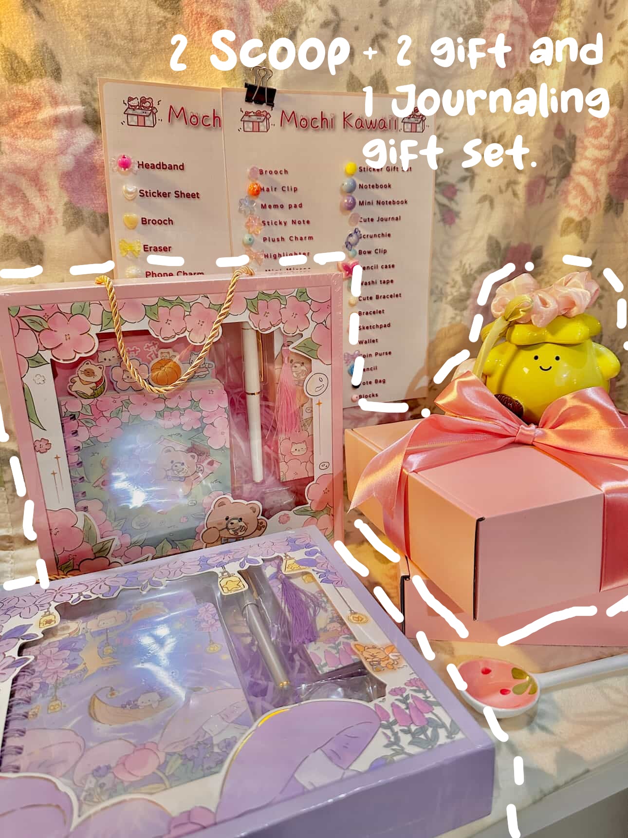 2 Scoop + 2 free gift + free Gift Set