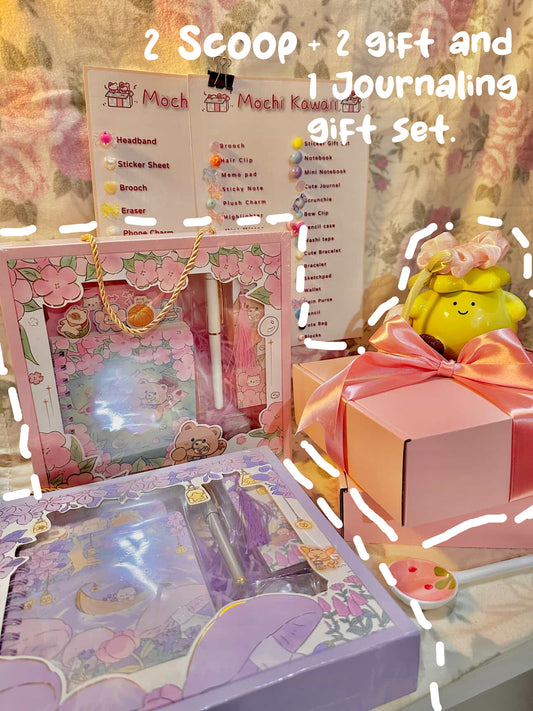 2 Scoop + 2 free gift + free Gift Set